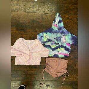 Justice Light Pink Sweater size L